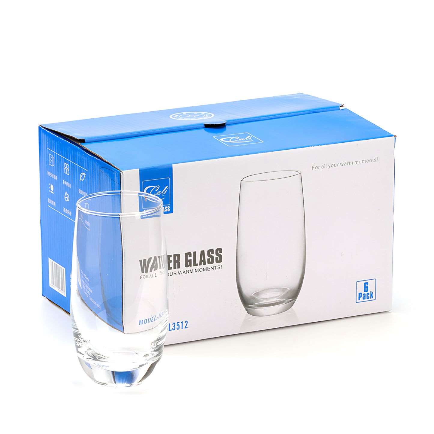Cali Water Glass - Pack of 6