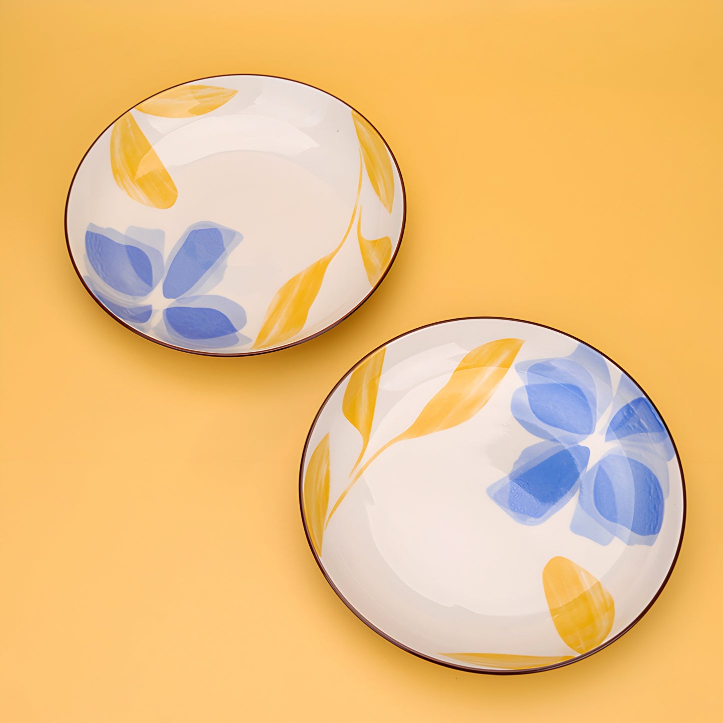 Blue dream porcelain ceramic plate - 8 inch