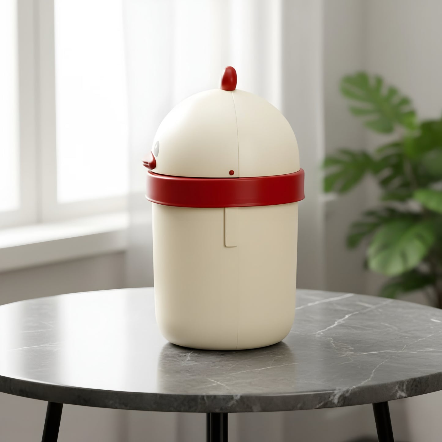 Small desktop trash dustbin