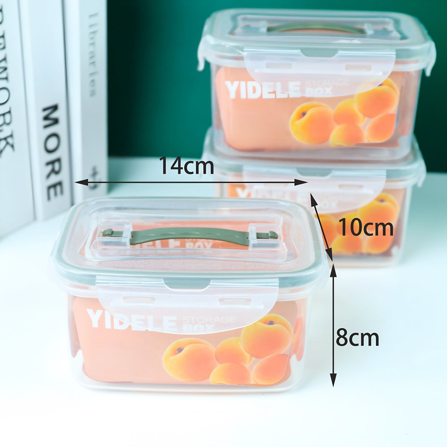 Glass food storage Box with airtight lock