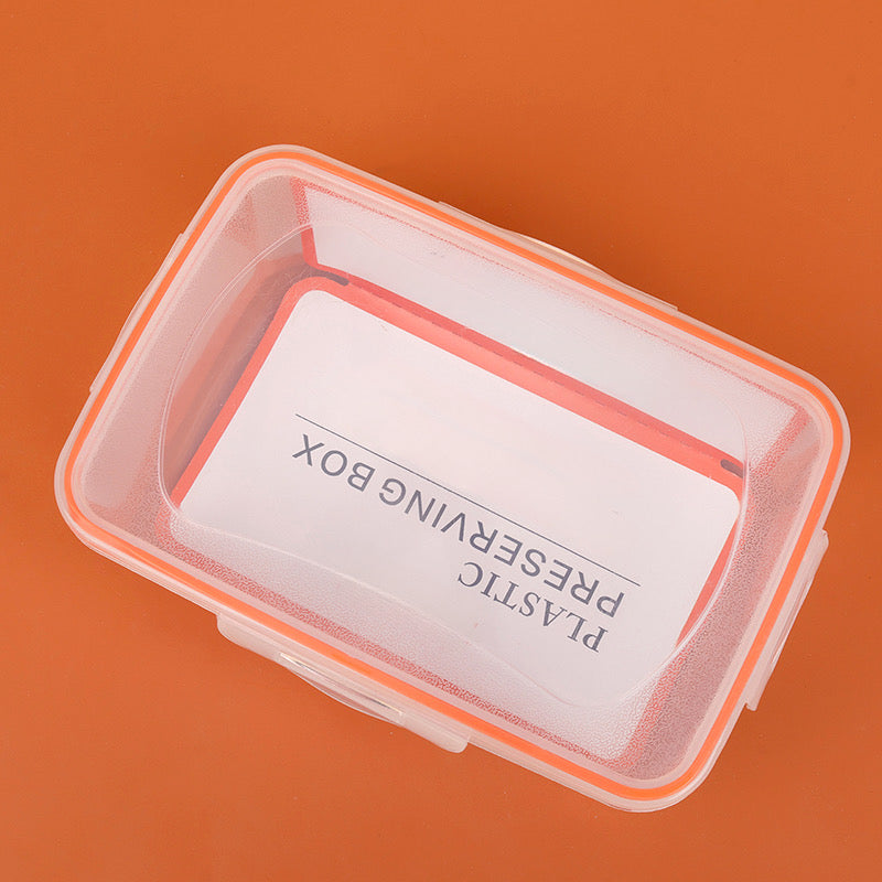 Plastic storage box with buckle lock rectangular