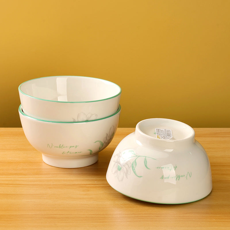 Cool summer porcelain ceramic bowl - 5 inch