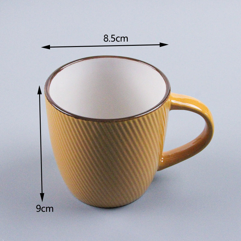 Striped Color Glaze Ceramic cup