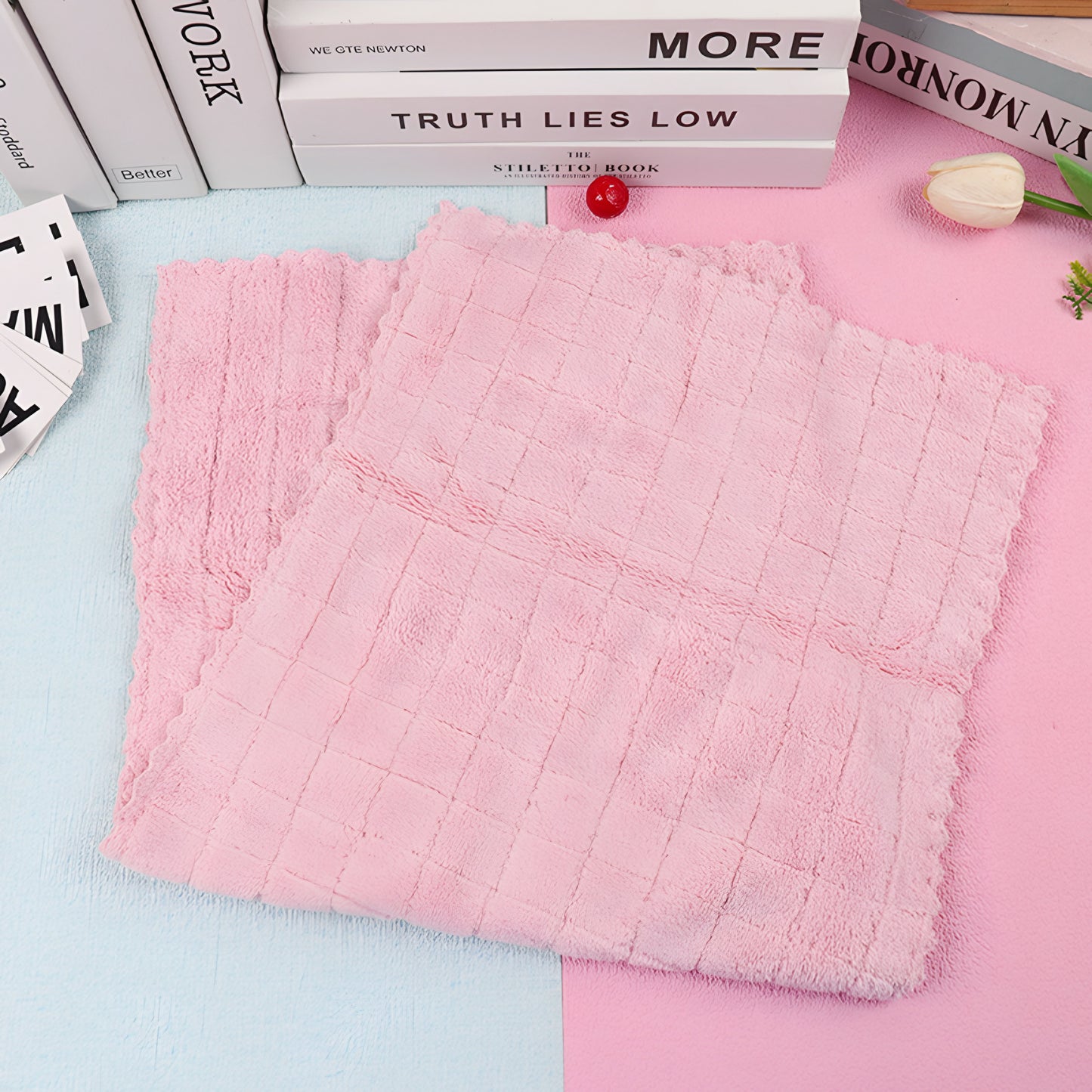 Chubby grid kitchen towel