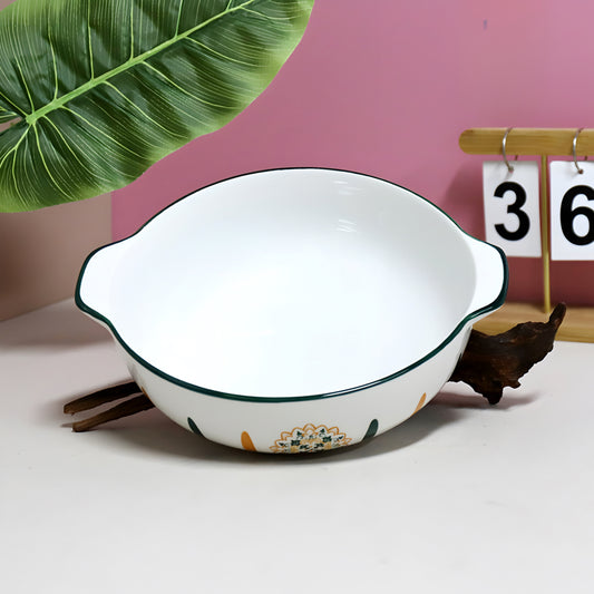 Classical charm porcelain ceramic serving bowl - 10 inch