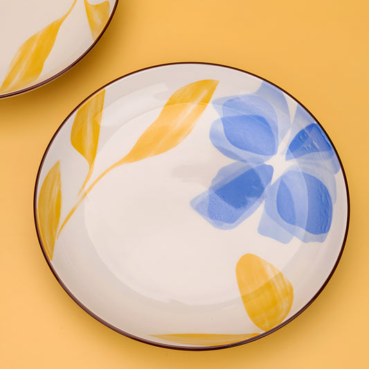 Blue dream porcelain ceramic plate - 8 inch