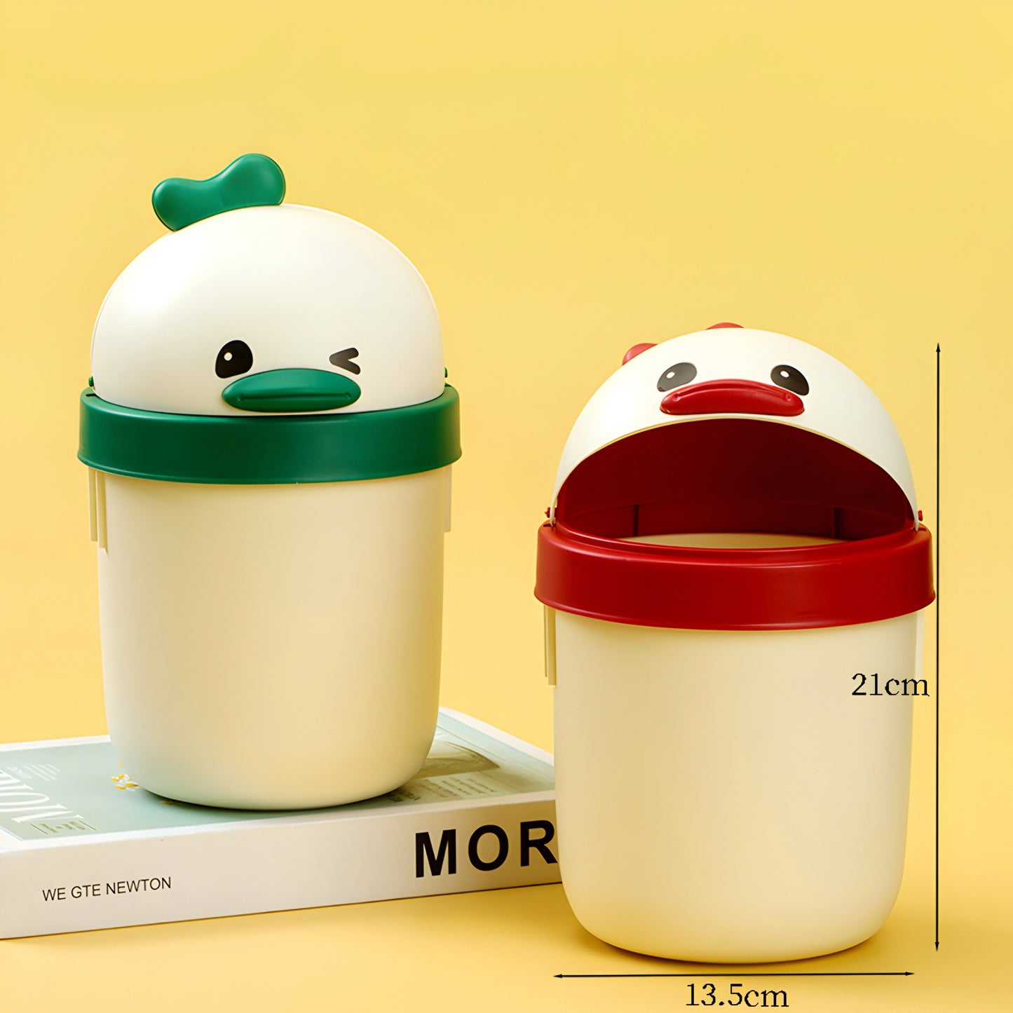 Small desktop trash dustbin