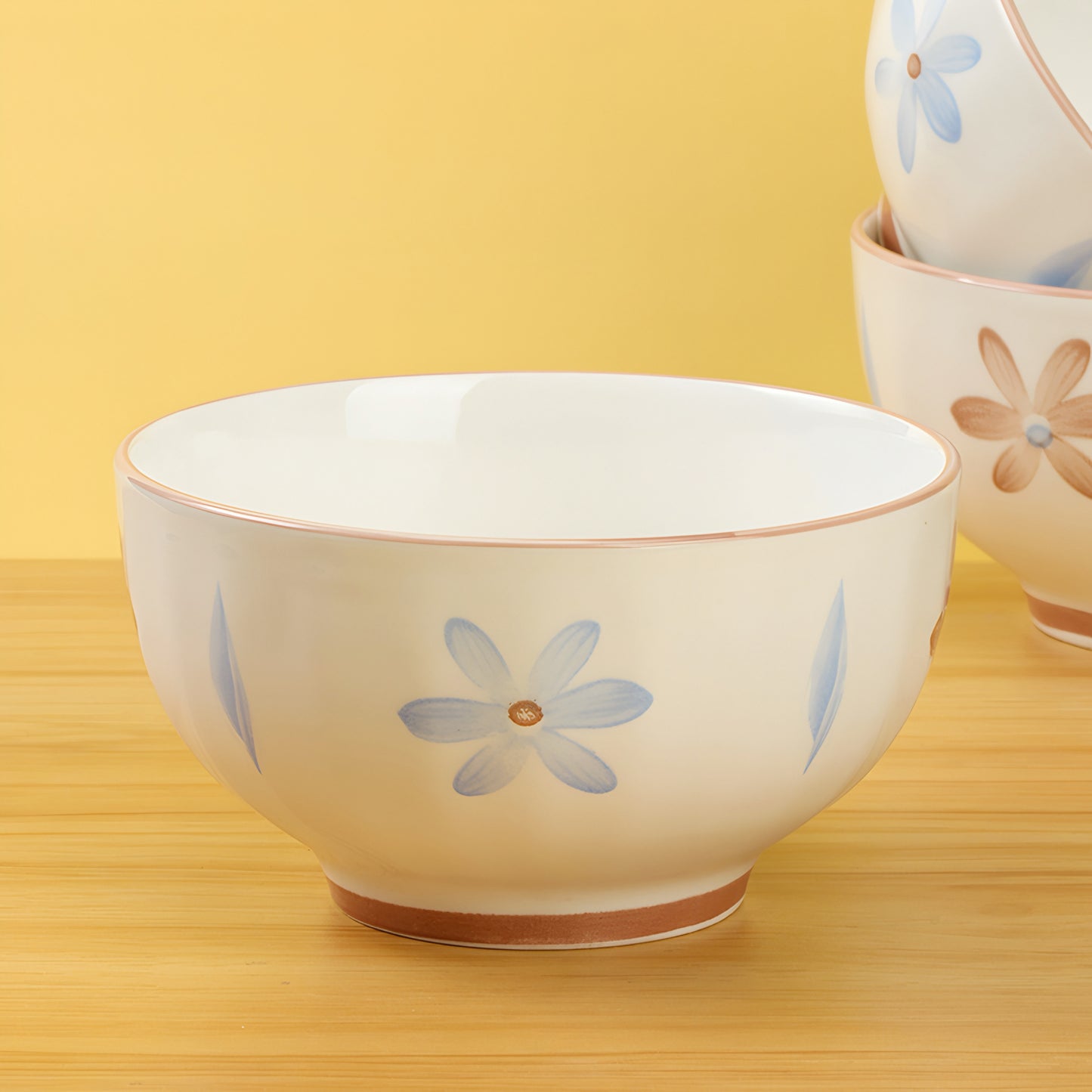 Floral Colorful Starlight Ceramic Bowl - 5 inch