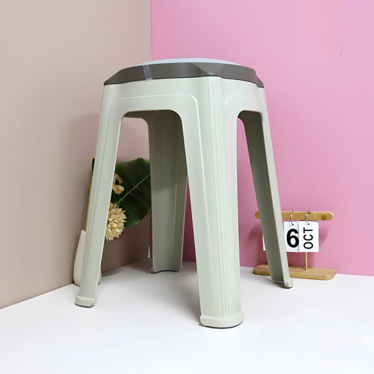Round high stool with soft cushion seating