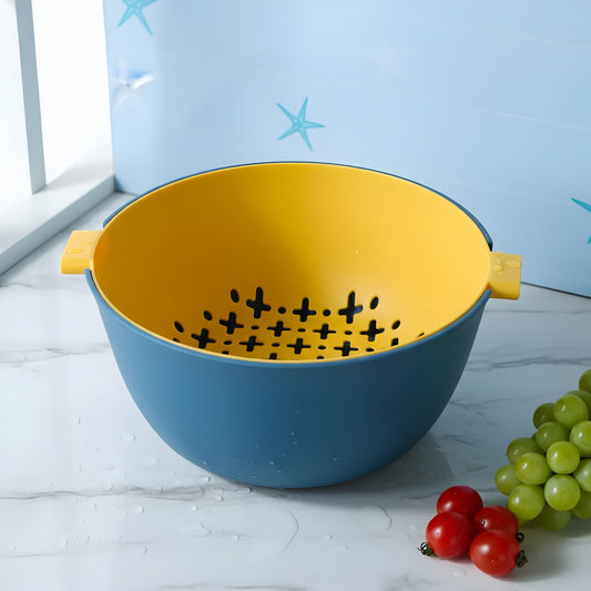 Small fruit basket with drainer