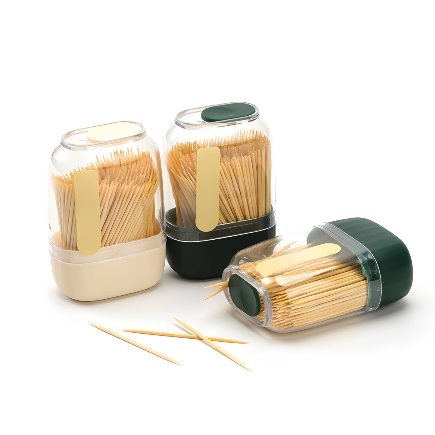 Cream & Green box toothpicks pack