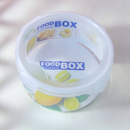 Round Food BOX storage container with buckle lock