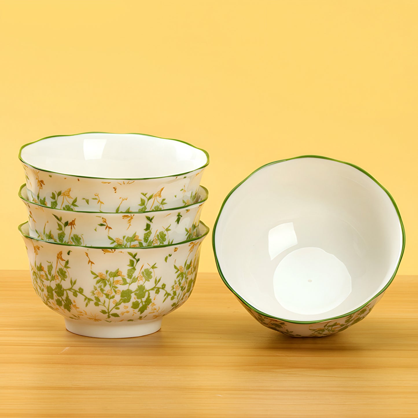 Love for green ceramic bowl