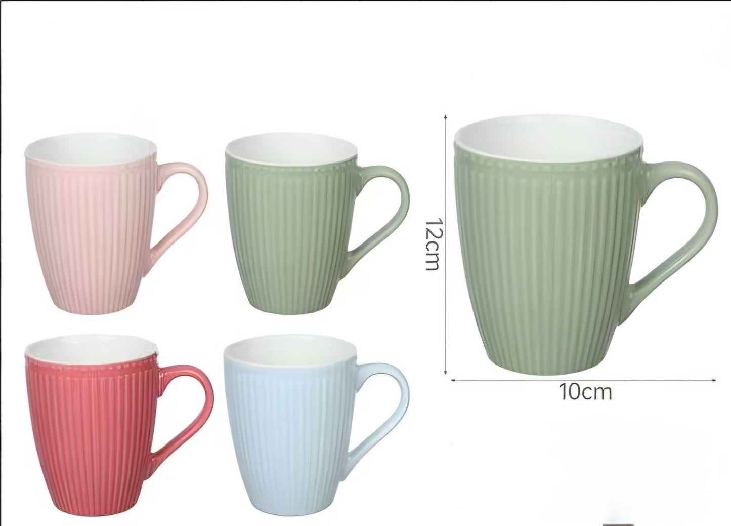Pack of 4 Tropical Multicolour mug set