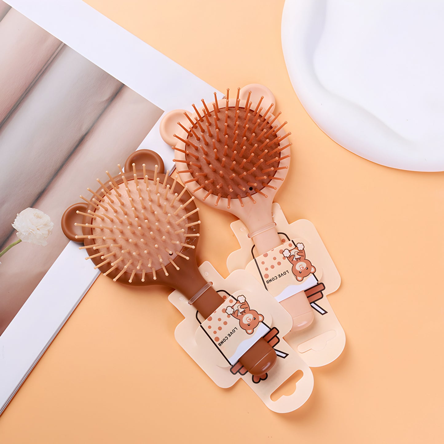 Air cushion mirror comb
