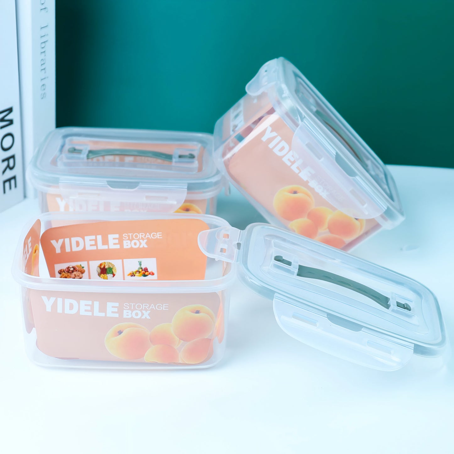 Glass food storage Box with airtight lock