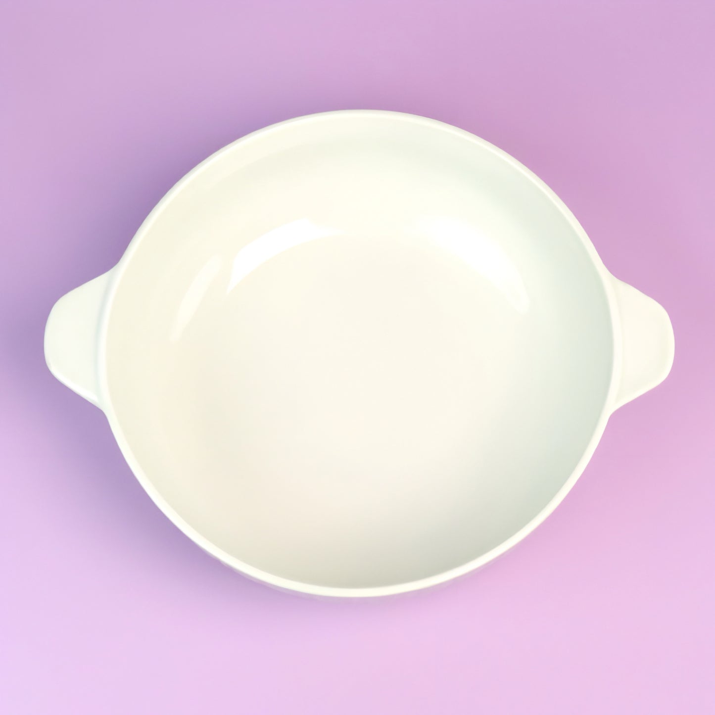 Aura white porcelain ceramic serving bowl - 10 inch