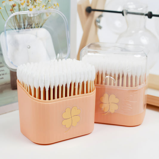 Four leaf boxed cotton swabs