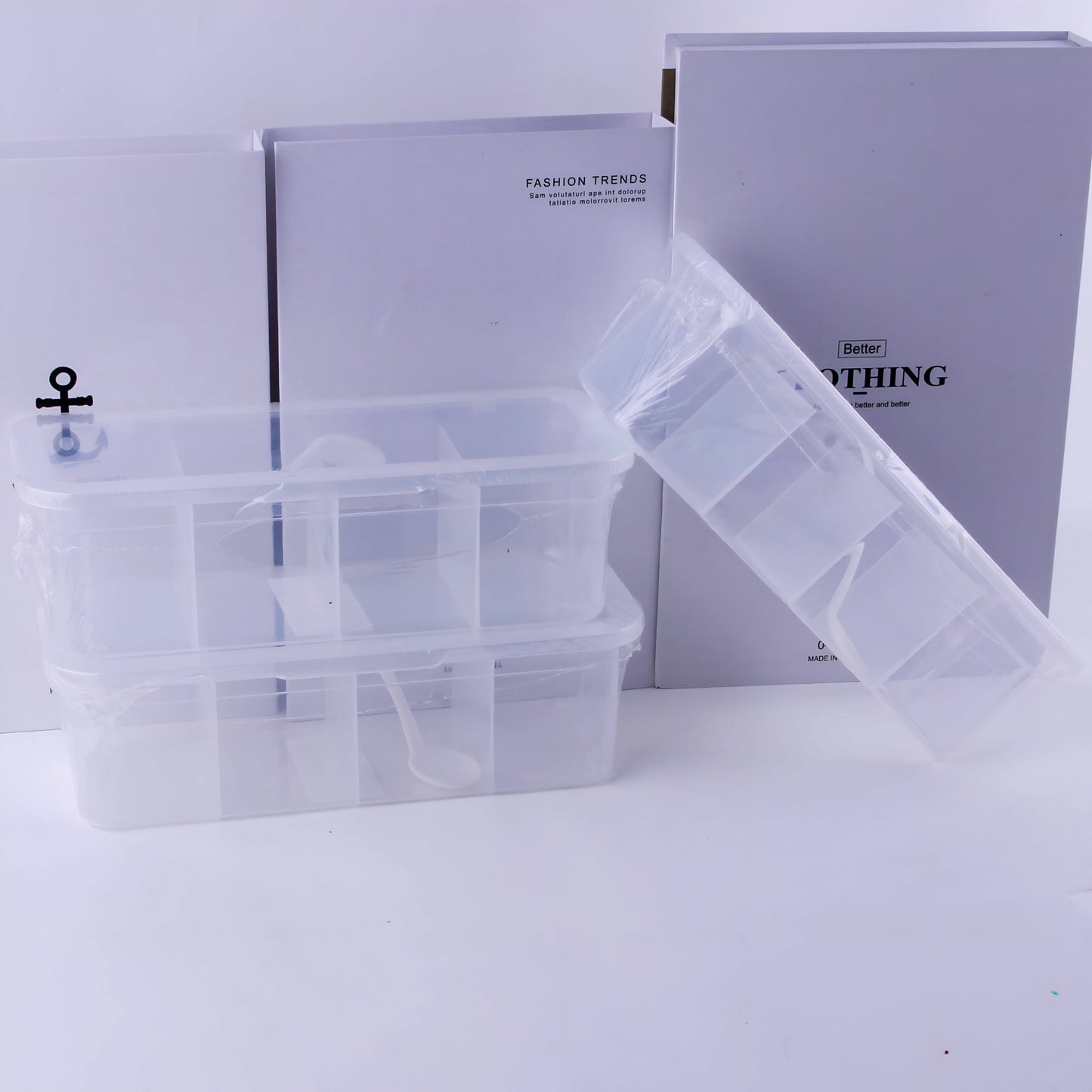 Four grid masala seasoning box