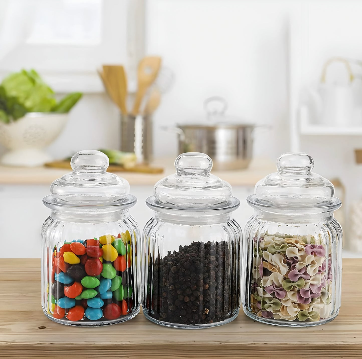 Multi Purpose Glass Jar