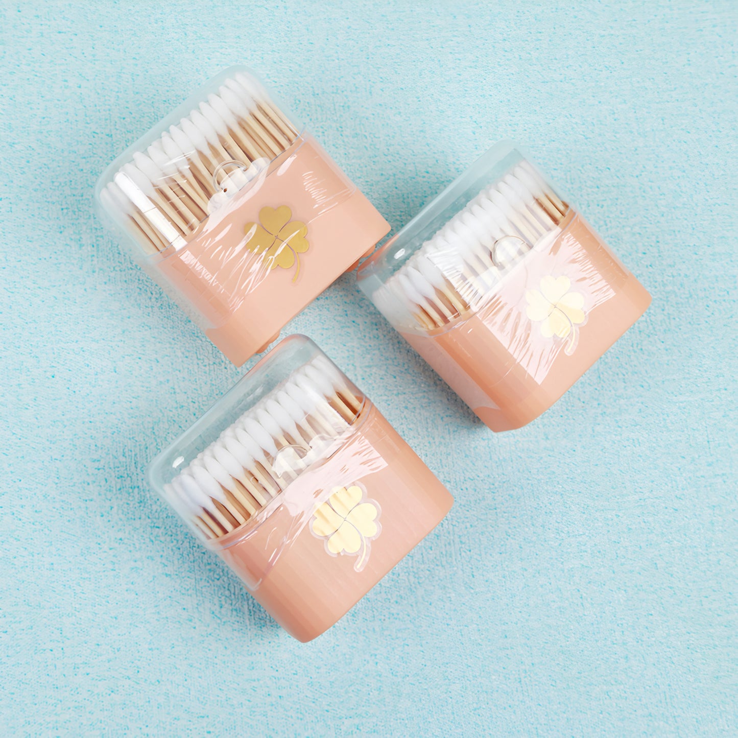 Four leaf boxed cotton swabs