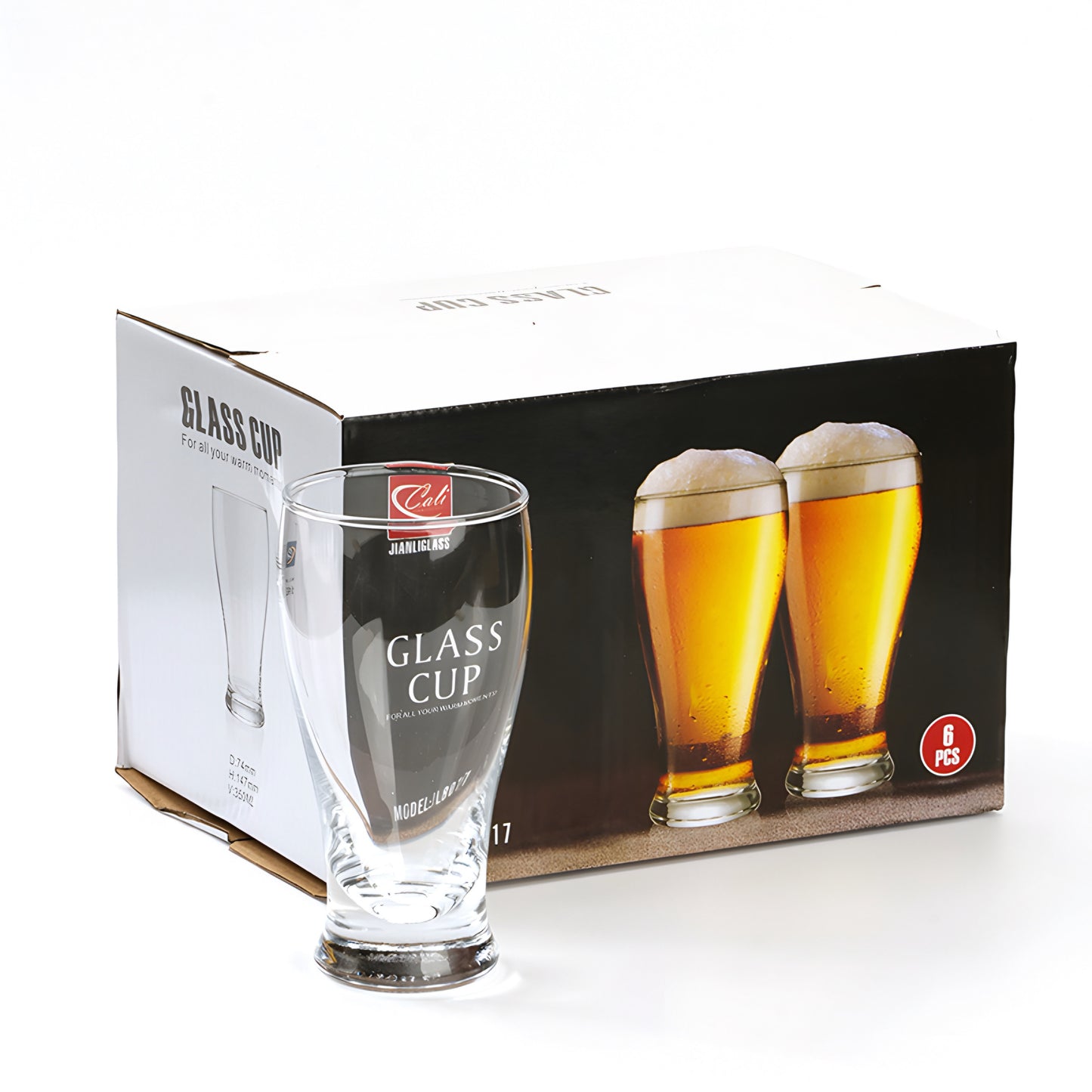 Moments Beer Glass 370ml - Pack of 6