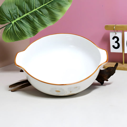 Lily aura porcelain ceramic serving bowl - 10 inch