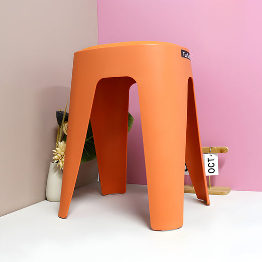 High leg stool with soft seating cushion