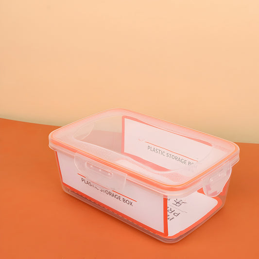 Plastic storage box with buckle lock rectangular