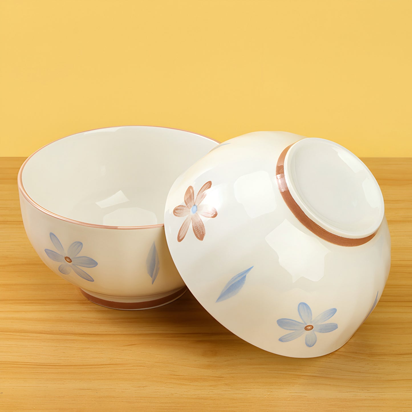 Floral Colorful Starlight Ceramic Bowl - 5 inch