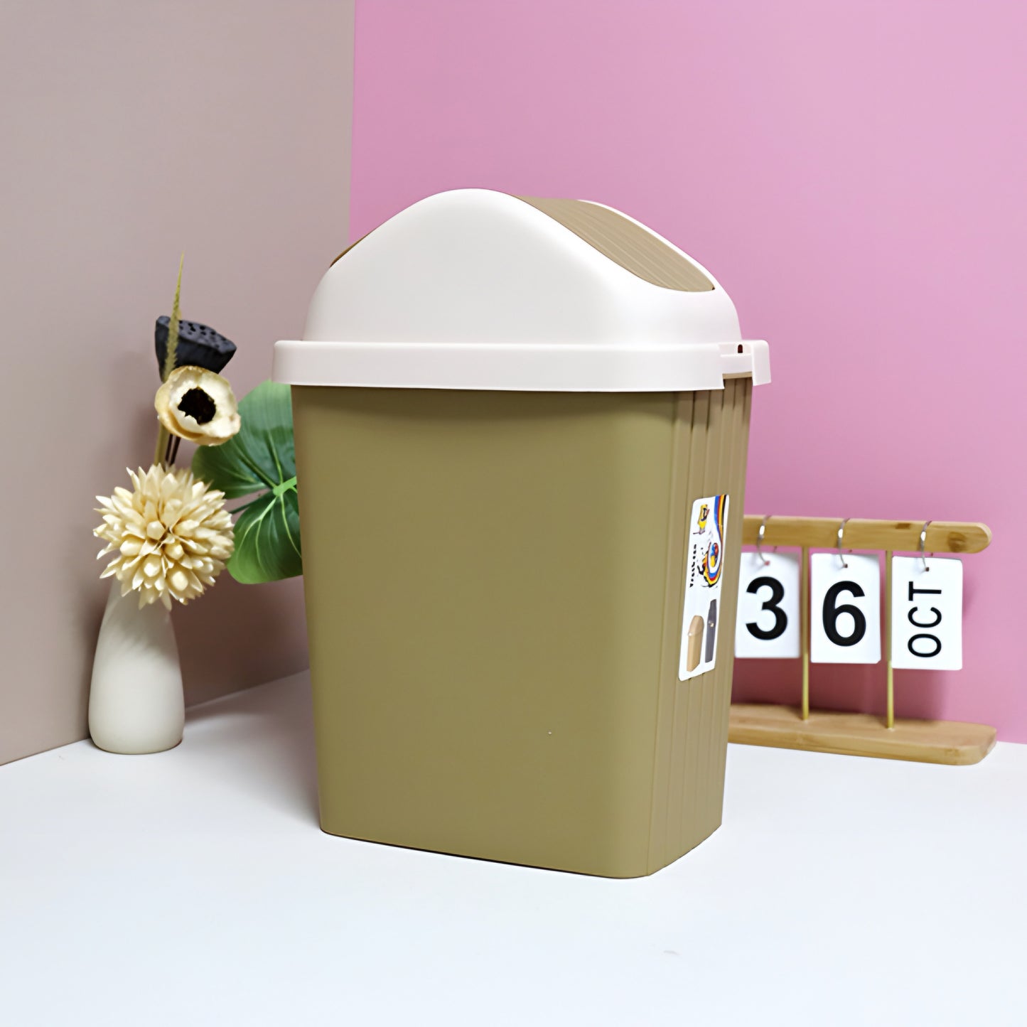 Aristo garbage waste dustbin with swing lid