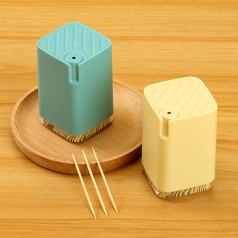 Colourful square bottle toothpick