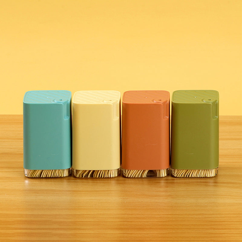 Colourful square bottle toothpick