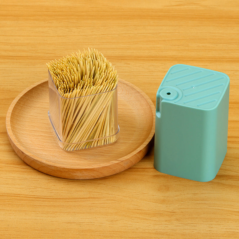 Colourful square bottle toothpick