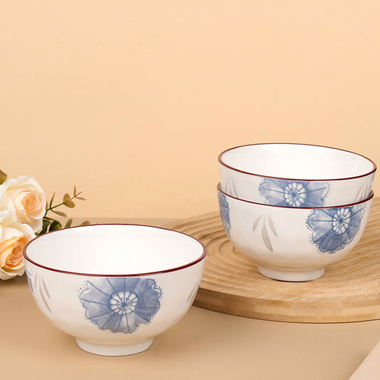Flower Language porcelain ceramic bowl