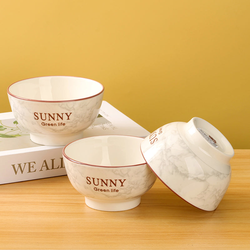 Sunny green life porcelain ceramic bowl - 5 inch