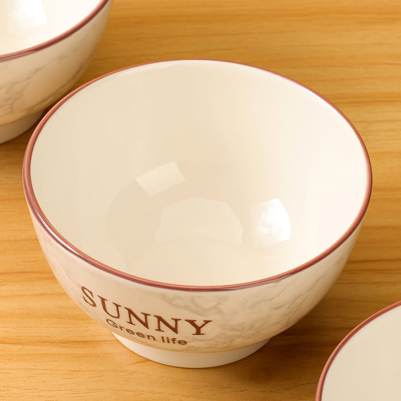 Sunny green life porcelain ceramic bowl - 5 inch
