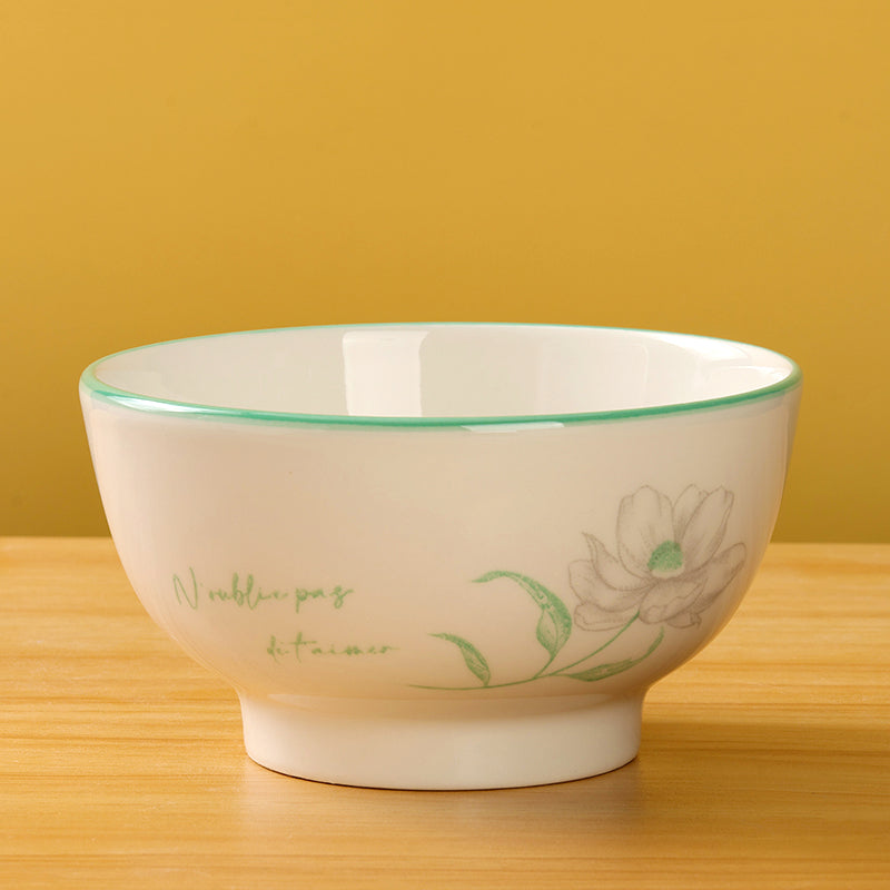 Cool summer porcelain ceramic bowl - 5 inch