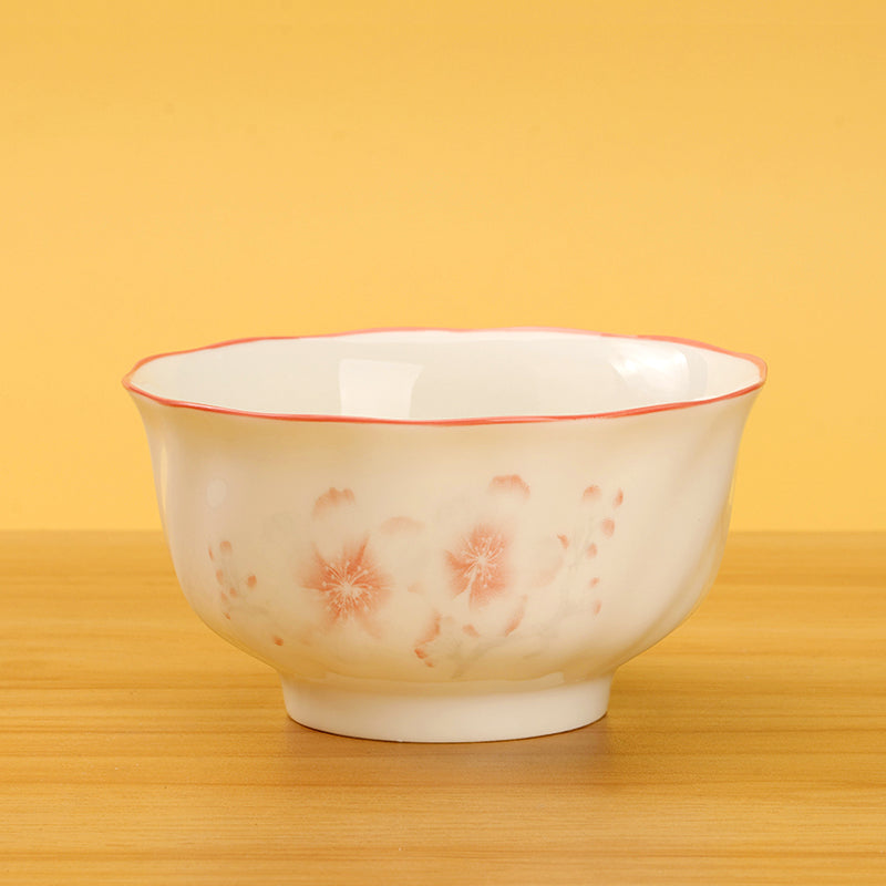 Cherry blossom porcelain ceramic bowl