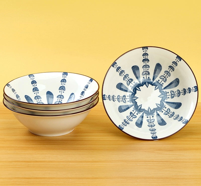 Four-flower salad bowl - 7 inch