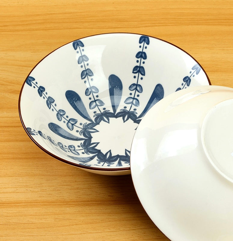 Four-flower salad bowl - 7 inch