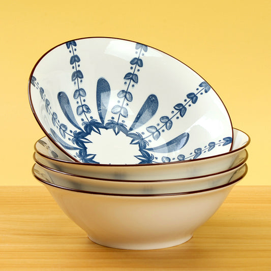 Four-flower salad bowl - 7 inch