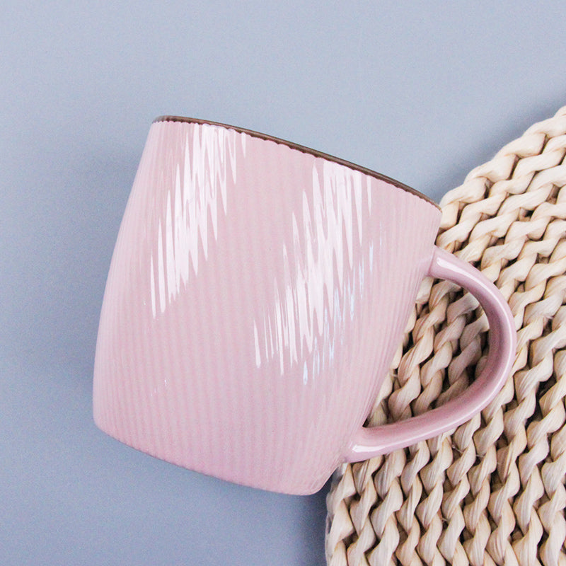 Striped Color Glaze Ceramic cup