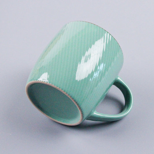 Striped Color Glaze Ceramic cup