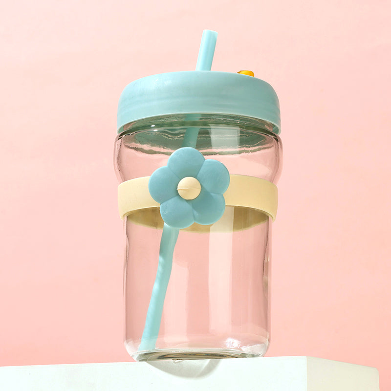Flower Straw Glass - 400ml