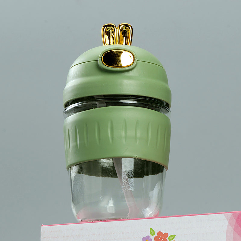 Rabbit Glass with straw