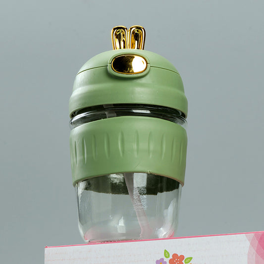 Rabbit Glass with straw