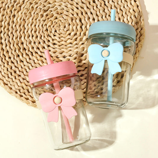 Butterfly straw glass - 500ml