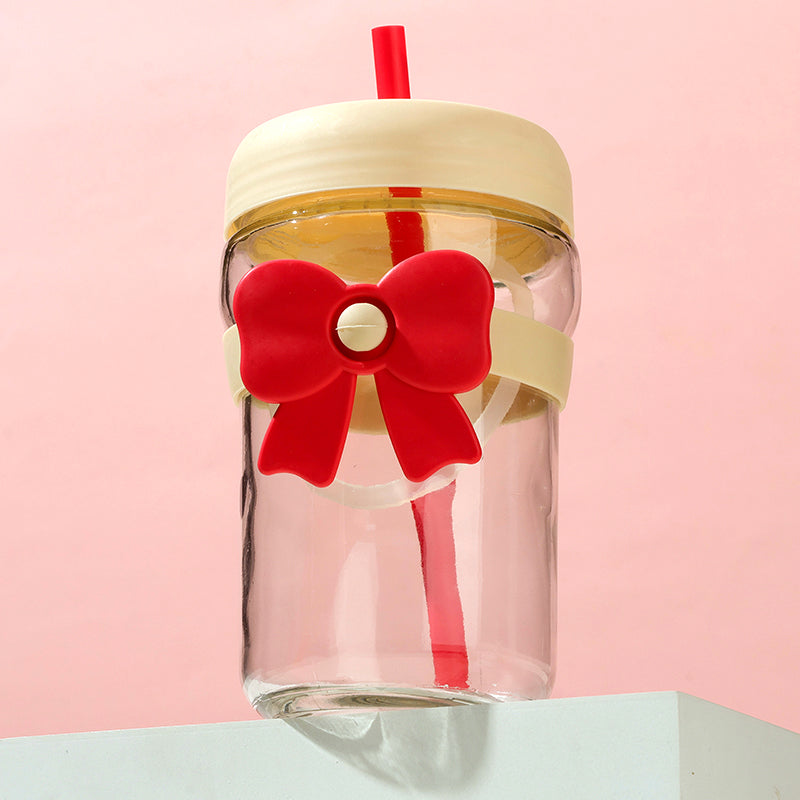 Butterfly straw glass - 500ml