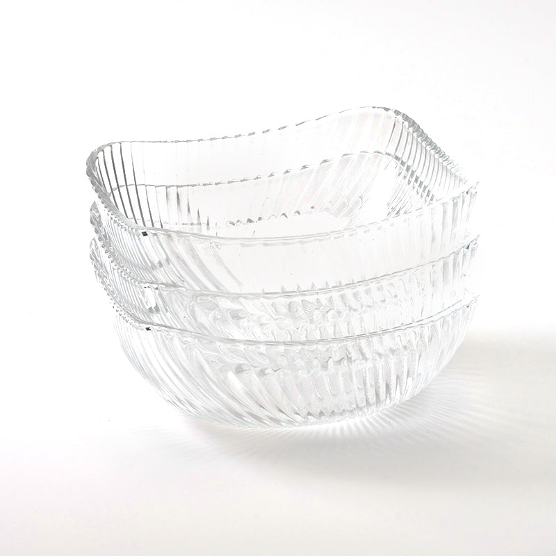Square glass bowl